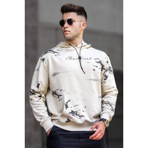 Madmext Men Beige Sweatshirt 5291 - Bej