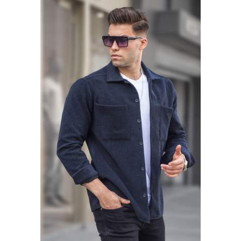 Navy Blue Regular Fit LumberJack Shirt 5557 - Lacivert