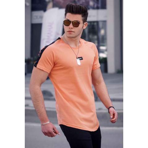 Madmext Orange Basic T-shirt for Men 4520 - Turuncu