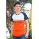 Madmext Orange Printed T-shirt for Men 3045 - Turuncu