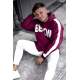 Madmext Men Maroon Sweatshirt Hoodie 5327 - Bordo