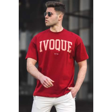 Madmext Men Maroon T-shirt 4996 - Bordo