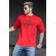 Madmext Men Printed Red T-shirt 4971 - Kırmızı