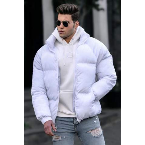 Madmext White Down Coat 5064 - Beyaz