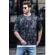 Madmext Men Printed Black T-shirt 4961