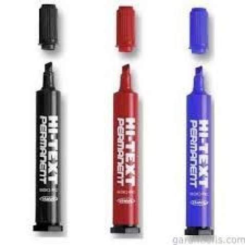 HI-TEXT PERMANENT MARKER KALEM 12 ADET 830PB, YUVARLAK UÇLU KOLİ