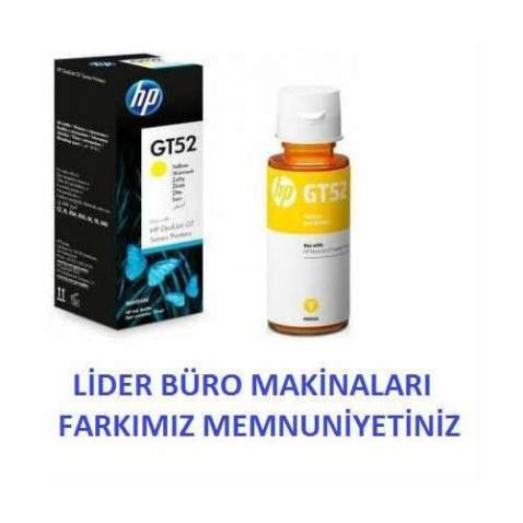 HP GT52 SARI MÜREKKEP ORİJİNAL M0H56AE ÜCRETSİZ KARGO