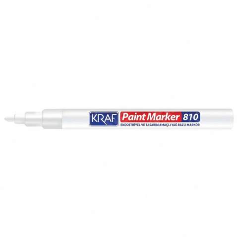 KRAF 810 PAİNT MARKER - ÇOK AMAÇLI YAĞ BAZLI MARKÖR BEYAZ RENK