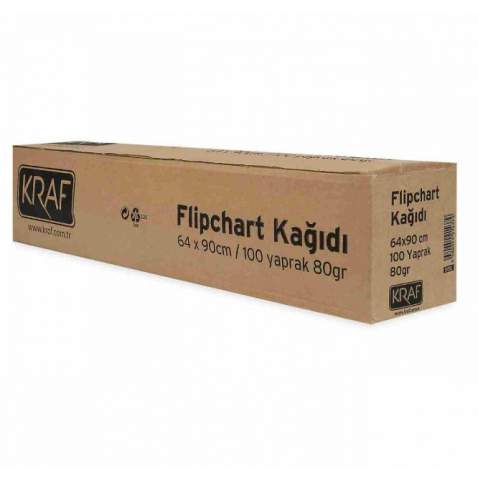 KRAF FLIPCHART KAĞIDI RULO 100YP 702G ÜCRETSİZ KARGO