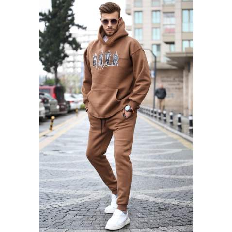 Madmext Brown Tracksuit For Men 5664 - Kahverengi