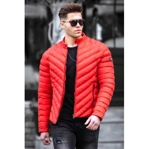 Madmext Men Red Puffer Jacket 5057 - Kırmızı