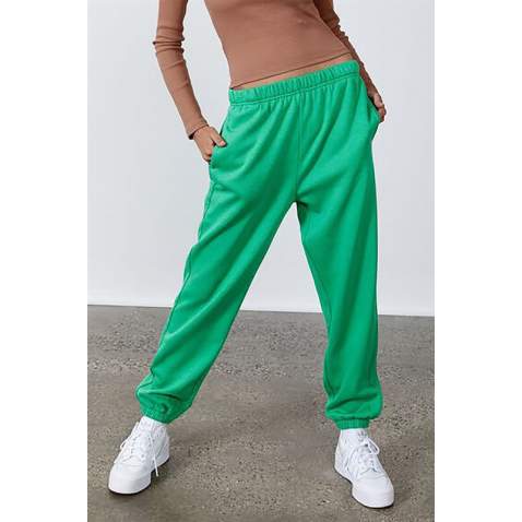 Women Green Oversize Sweatpants MG1235 - Yeşil