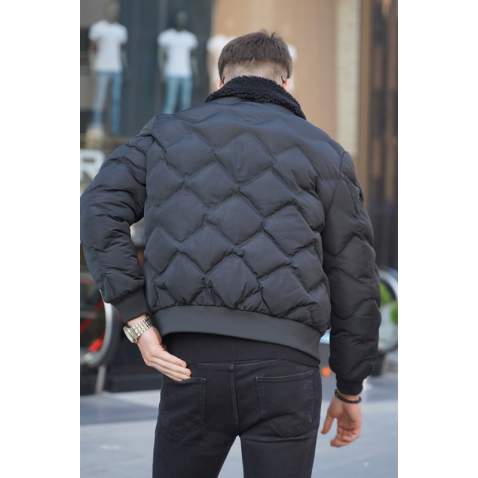 Black Puffer Jacket 5739 - Siyah