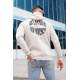 Madmext Beige Hoodie Sweatshirt For Men 5331 - Bej