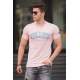 Madmext Soft Pink T-shirt for Men 4615 - Pudra