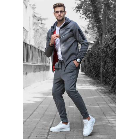 Madmext Men Anthracite Tracksuit 5673 - Antrasit