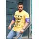 Madmext Yellow Printed T-shirt for Men Mad4010 - Sarı