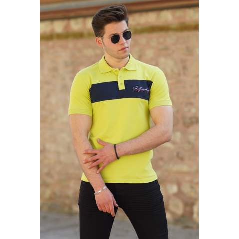 Madmext Turkois Polo Shirt for Men 4584