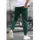 Men Green Basic Jogger Trousers - Yeşil