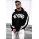 Madmext Men Black Sweatshirt Hoodie 5327 - Siyah