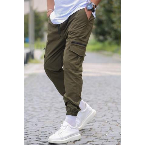 Khaki Green Cargo Trousers 5477 - Haki