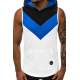 Madmext Men Sleeveless White Hoodie 2897 - Beyaz