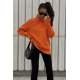 Mad Girls Turtleneck Orange Sweater MG1252 - Turuncu