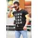 Madmext Black Printed T-shirt for Men Mad4010 - Siyah