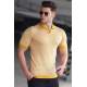 Madmext Men Yellow Polo T-shirt 5077 - Sarı