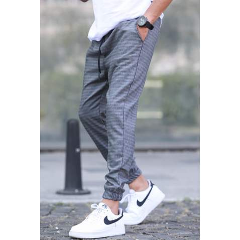 Anthracite Slim Fit Jogger Trousers 5472 - Antrasit