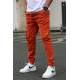 Men Tile Red Cargo Trousers 5447 - Kiremit