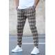 Madmext Men Beige Patterned Sweatpants 5435 - Bej