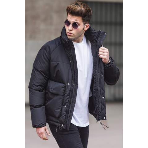 Madmext Men Black Puffer Jacket 5131 - Siyah