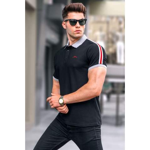 Black Polo T-Shirt 5888 - Siyah