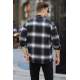 Black Regular Fit Plaid Shirt 5558 - Siyah