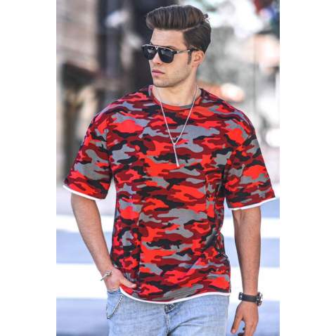 Madmext Men Red T-Shirt 4983 - Kırmızı