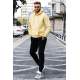 Madmext Yellow/Black Tracksuit For Men 5646 - Sarı/siyah