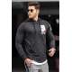 Madmext Men Anthracite Hoodie Sweatshirt 2241 - Antrasit