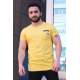 Madmext Yellow T-shirt for Men 3025 - Sarı