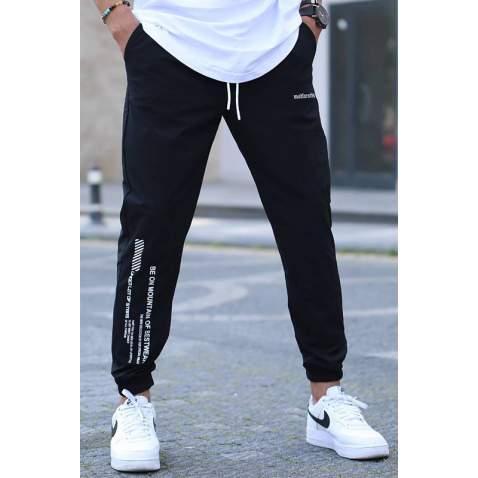 Black Cargo Pocket Jogger Trousers 5469 - Siyah