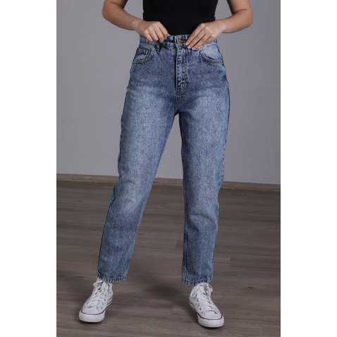 Mad Girls Dark Blue Jeans Mg1038 - Koyu mavi