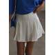 Mad Girls Pleated White Skirt MG1385 - Beyaz