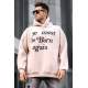 Madmext Men Beige Hoodie Sweatshirt 5336 - Bej