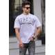 Madmext Men Printed White T-Shirt 5393 - Beyaz