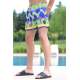 Madmext Navy Blue Printed Swim Wear Short 2957 - Lacivert