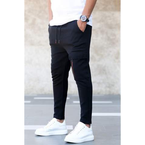 Madmext Men Black Sweatpants 4834 - Siyah