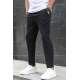 Black Basic Jogger Trousers 5465 - Siyah