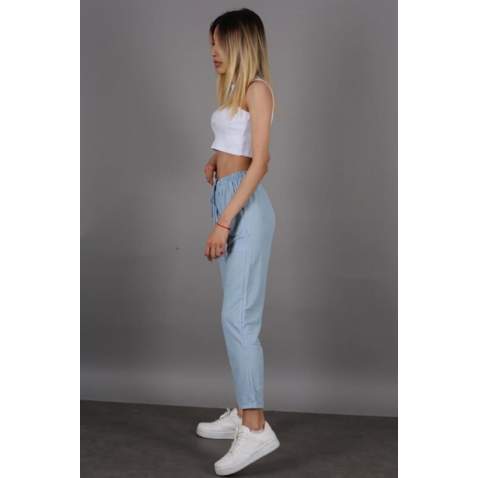 Mad Girls Blue Trousers Mg1098 - Mavi