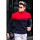 Madmext Men Dual Tone Turtleneck Red Jumper 4675 - Kırmızı