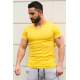 Madmext Yellow Basic T-shirt for Men 3005 - Sarı